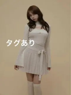 ANDMARY Mimi ribbon mini dress タグ付き 新品 - メルカリ