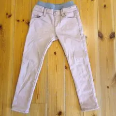 裏起毛　パンツ　バースデイ　ロング　女の子　120 ピンク　もこもこ　ハート