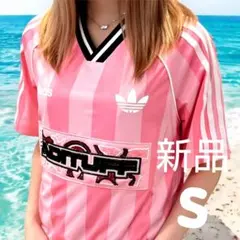 新品★ピンクS★ビーズ ジャージ★ポロシャツ★Tシャツ★ゲームシャツ★半袖