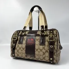 COACH コーチ ボストンバッグ シグネチャー ストライプ 10392 旅行