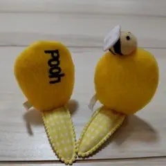 ディズニー　ヘアパッチン　ヘアピン　ヘアクリップ　プーさん