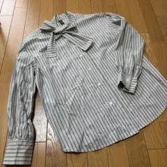 Dazy ストライプ リボン付き長袖シャツ　ZARAザラユニクロGUプラステロペ