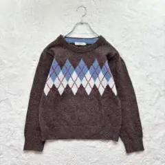 アーガイル ニット