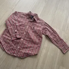 【ラルフ・ローレン】 子ども服 チェックシャツ ネルシャツ 100cm
