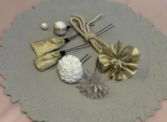 和装用花飾りセット 8点