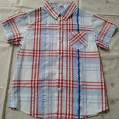 ファミリア チェック半袖シャツ サイズ110