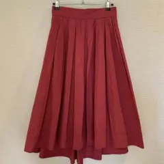 ベリーピンクプリーツフレアスカートのサムネイル