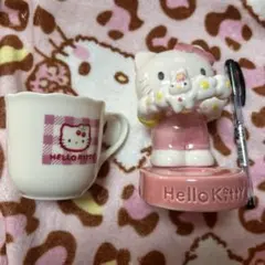 最終お値下げ！激レア　ハローキティ レトロ　陶器2個セット