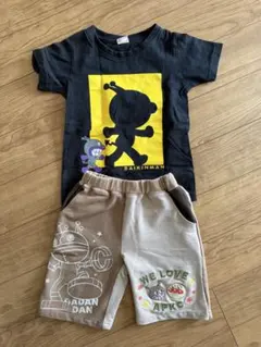 BAIKINMAN ダダンダン Tシャツとハーフパンツセット 100cm