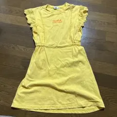x-girl イエローレースノースリーブワンピース 140
