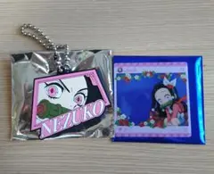 鬼滅の刃ストロベリーSNS風クリアカード&無限列車編ラバーキーホルダー竈門禰豆子