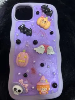 ハロウィンデザイン シリコンiPhoneケース夜光です