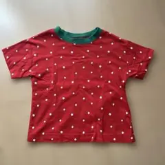 バースデイ　いちご柄　半袖Tシャツ　100cmのサムネイル