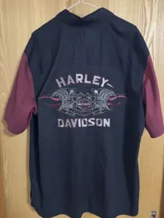 90s〜00s HARLEY-DAVIDSON ワークシャツ ハーレー イーグルのサムネイル