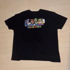 スーパーマリオ Tシャツ 2XL ブラック