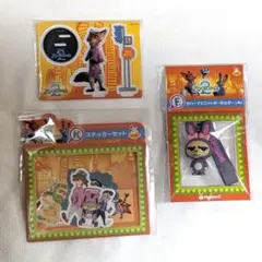 Happyくじ『ズートピア2』ラバーマスコット・アクリルスタンド・ステッカー