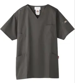 【 LLサイズ 】Dickies スクラブ ガンメタ 半袖 医療用スクラブのサムネイル