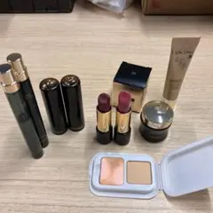 【訳あり・お試し】ランコム＆ロクシタン コスメまとめ売り／アプソリュ／口紅／中古