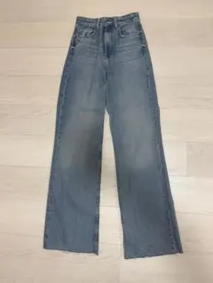 【ZARA】TRF HIGH-RISE WIDE-LEG デニムパンツ 34