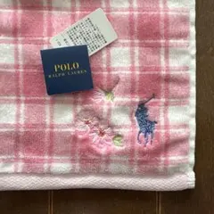 未使用　POLO RALPH LAUREN タオルハンカチ　ラルフローレン　桜のサムネイル