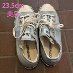 美品CONVERSE ALL STAR ライトブルー スニーカー