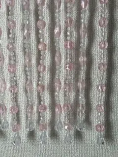 【ハンドメイド・未使用品】洋ナシのビーズアート ウォールデコ　ビーズのれん ハンドメイド・未使用品】洋ナシのビーズアート ウォールデコ