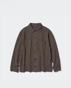 美品 UNIQLO ミラノリブシャツカーディガン L