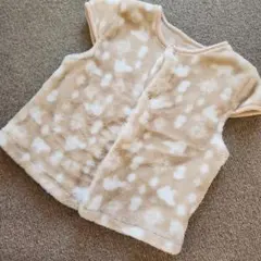 ベビーベスト フリースふわふわ80