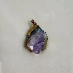アメジスト 原石 クラスター ネックレス ペンダントトップ