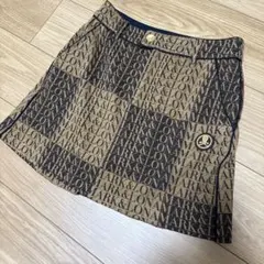 美品　マークアンドロナ　ウール　スカート　ゴルフ　ロゴ