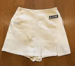 CPGゴルフ ハイスリットキュロットスカート 白 S