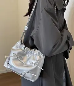 shine ショルダーバッグ　シルバー　y2k