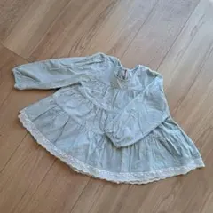 petit main チュニック 110 ライトブルー