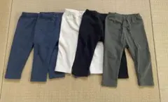 UNIQLO 裏起毛パンツ5枚セット 80