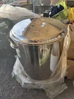 H ステンレス寸胴鍋 大型 50L相当（高さ39cm/幅52cm）つ H ステンレス寸胴鍋 大型 50L相当（高さ39cm/幅52cm）つ - メルカリ
