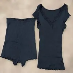 ワコール　マタニティ　Mサイズ　ルームウェア　ブラック　黒