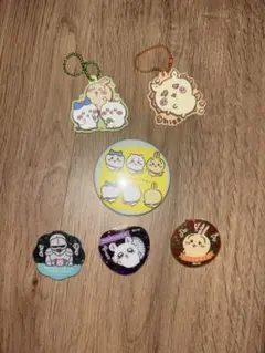 ちいかわ キーホルダー2種 缶バッチ1種　クリップ3種