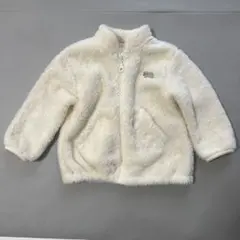 ホワイト フリースジャケット 80サイズ