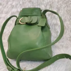⭐希少カラー⭐希少モデル⭐OLD COACH バケットバッグ グリーン ドミニカ