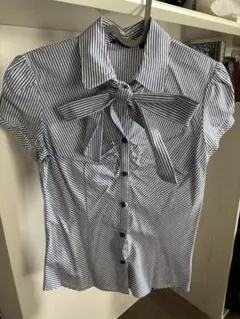 MIDORI.K PLAN リボン付きシャツ