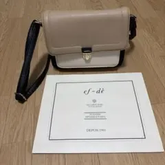 ef-de ショルダーバッグ バイカラー　レディース