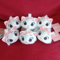 ディズニー　プチプチドーム マリーちゃん 6個　ぬいぐるみ　マスコット