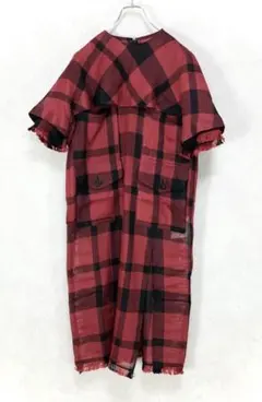 SACAI サカイ 2016SS Resort チェック柄 メッシュワンピースのサムネイル