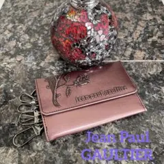 【美品！】ジャンポールゴルチエ ニューローズ ピンク キーケース 新品未使用 美品！】ジャンポールゴルチエ ニューローズ ピンク キーケース