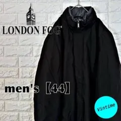 V583【LONDON FOG】裏地キルティング ブルゾン【メンズ44】ブラックのサムネイル