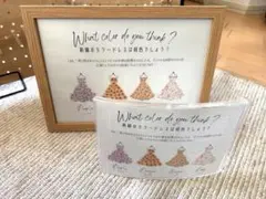 ドレス色当てクイズ　パネル、ボード