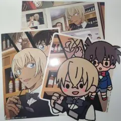 名探偵コナンメモリアルカット ブロマイド＆ステッカーセット 安室透 江戸川コナン