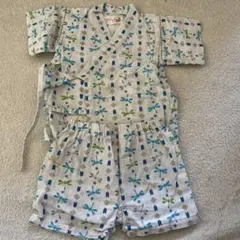 トンボ柄コットン甚平 80cm