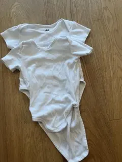 H&M オーガニックコットン ボディスーツ 2枚＋1枚セット