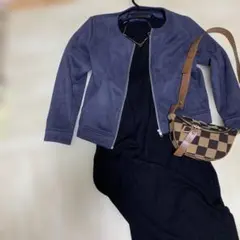 URBAN RESEARCH ノーカラージャケット ネイビーのサムネイル